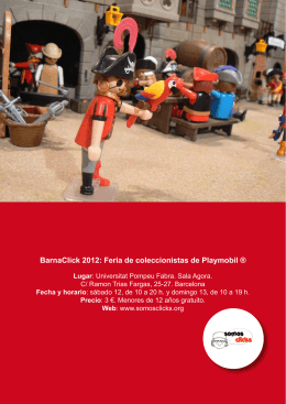 BarnaClick 2012: Feria de coleccionistas de Playmobil