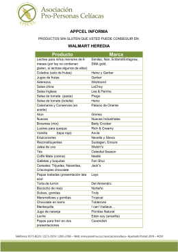 Lista de Alimentos Walmart