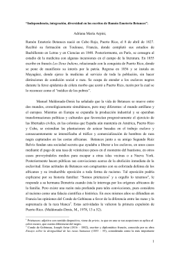 Diversidad en los escritos de Ramón Betances