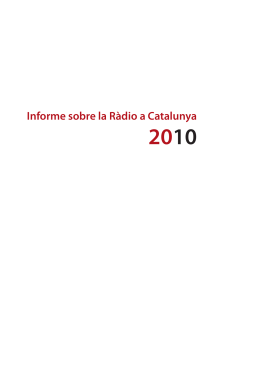 Informe sobre la Ràdio a Catalunya
