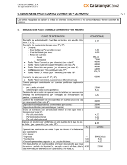 cuentas corrientes y de ahorro