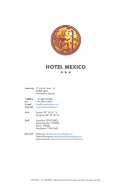 Ficha técnica - Hotel México