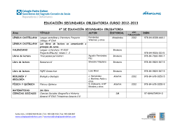 educación secundaria obligatoria curso 2012-2013