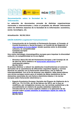 Documentación sobre la Sociedad de la Información.