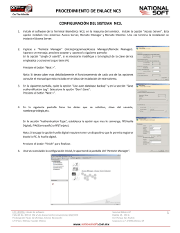 PROCEDIMIENTO DE ENLACE NC3