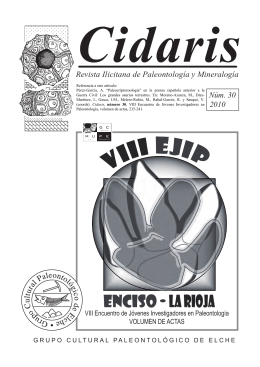 Revista Ilicitana de Paleontología y Mineralogía Núm