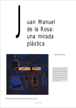 Juan Manuel de la Rosa: una mirada plástica