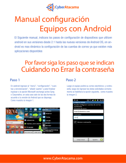 Manual configuracion Android