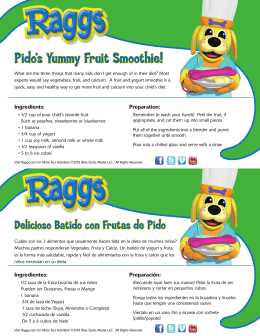 Pido`s Yummy Fruit Smoothie!