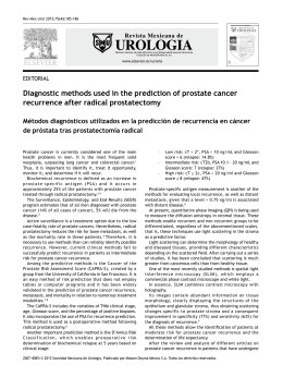 Diagnostic methods used in the prediction of prostate cancer