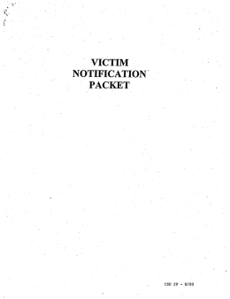 Page 1 I-VICÍTIM l `NoTIFICATION~ `