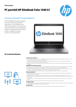 PC portátil HP EliteBook Folio 1040 G1