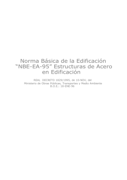 “NBE-EA-95” Estructuras de Acero en Edificación
