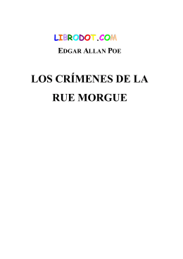 Poe, Edgar Allan - Los Crimenes de la Rue Morgue