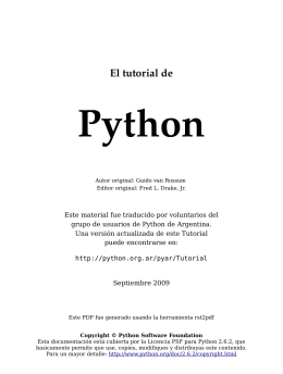 El tutorial de Python