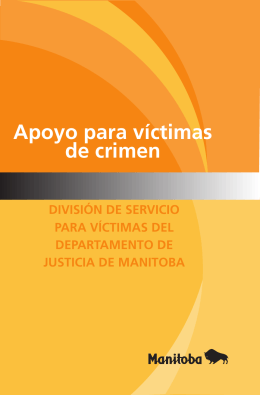 Apoyo para víctimas de crimen