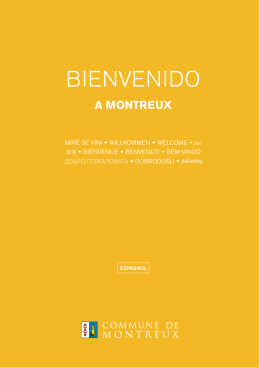 BIENVENIDO - Commune de Montreux