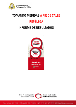 Tomando medidas a pie de calle Repélega