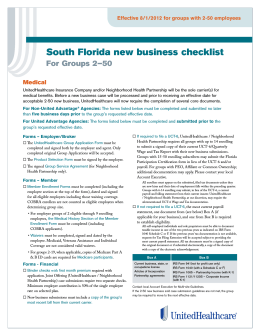 South Florida new business checklist