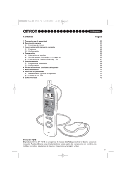 Manual Instrucciones Omron E4