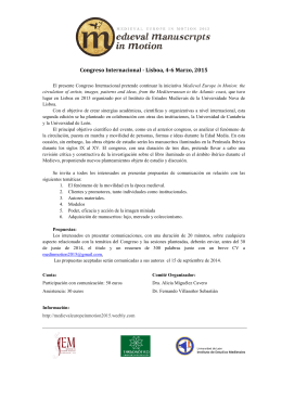 Congreso Internacional - Lisboa, 4-6 Marzo, 2015