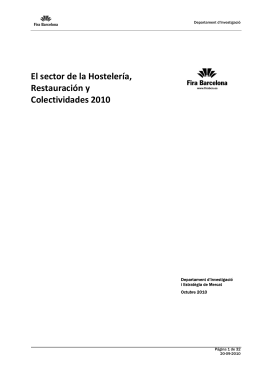 El sector de la Hostelería, Restauración y