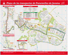 Plano de los transportes de Paracuellos de Jarama