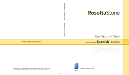 Spanish 3 CT - Rosetta Stone