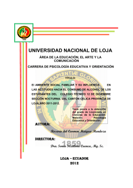 CARATULA UNIVERSIDAD NACIONAL DE LOJA