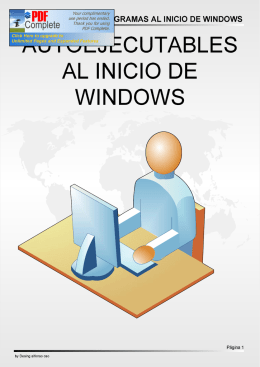 Autoarranque de programas al iniciar windows XP