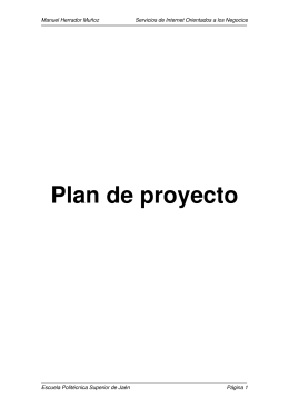 Plan de proyecto - sinbad2