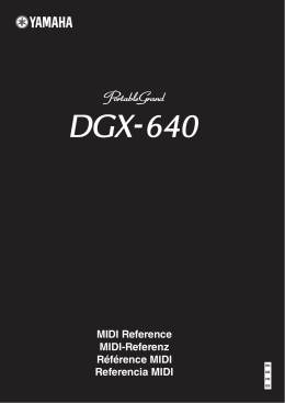 DGX-640 MIDI Reference