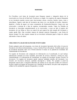 En ClientBase creé items de inventario para bloquear espacio e