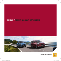 RENAULT SCENIC & GRAND SCENIC 2012