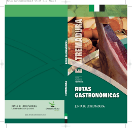 rutas gastronómicas - Cultura Extremadura