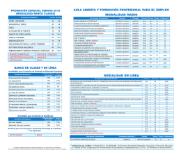PROMOCIÓN ESPECIAL VERANO 2015
