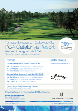 Torneo de verano - Callaway Golf