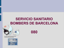 SERVICIO SANITARIO BOMBERS DE BARCELONA