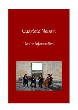 Cuarteto Nebari - Claves producciones culturales