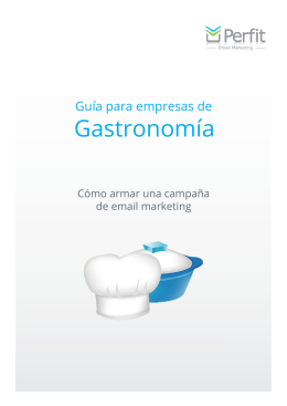Gastronomía - Perfit Email Marketing