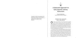 A balanced approach to early Spanish literacy instruction. In R