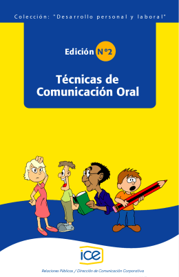 2. Técnicas de comunicación oral