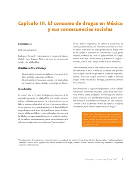 Capítulo III. El consumo de drogas en México y sus consecuencias