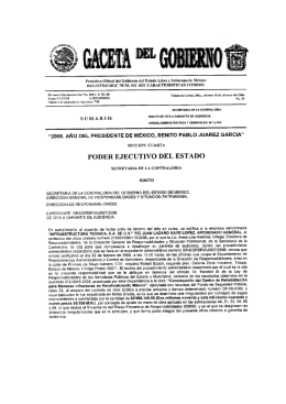 Edicto se cita a Garantía de Audiencia.