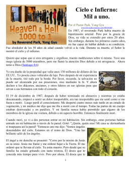 Spanish: Heaven and Hell, A Thousand to One