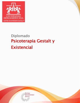 Psicoterapia Gestalt y Existencial