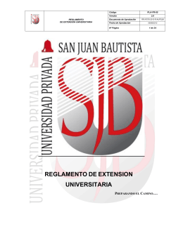 reglamento de extension universitaria