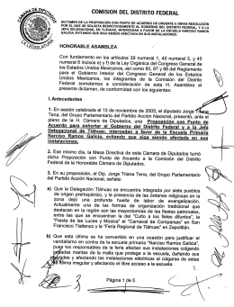 COMISIÓN DEL DISTRITO FEDERAL