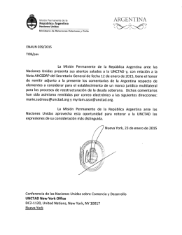 Statement, Argentina