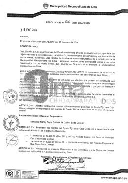 1.Normas y Procedimientos para el uso del fondo de caja chica